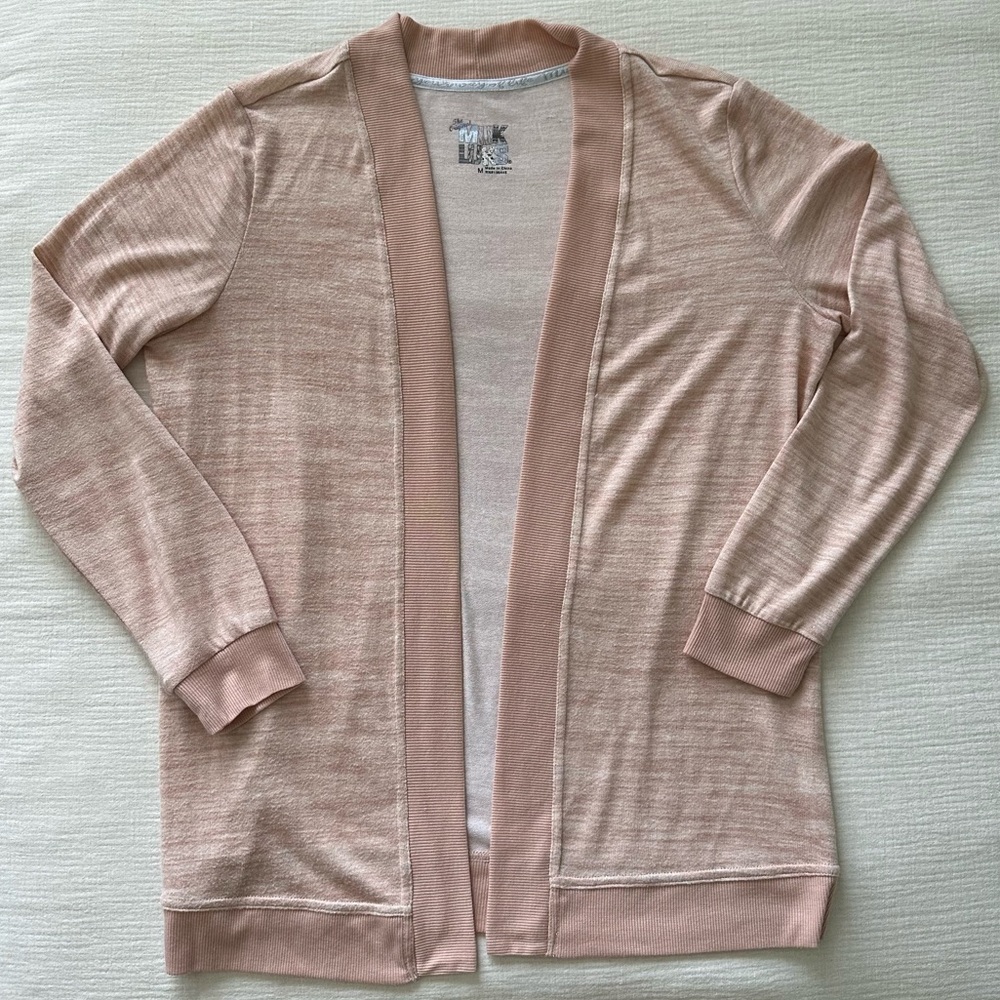 Muk Luks Pink Cardigan Size Medium